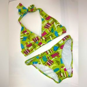 Rampage Swim Bikini in Retro Print
